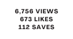 6 756 views 673 likes 112 saves